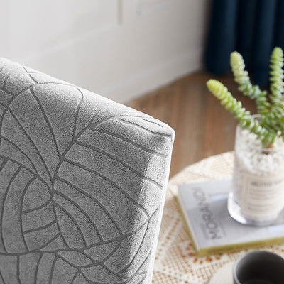 Vízálló Székhuzat Leaf Világosszürke