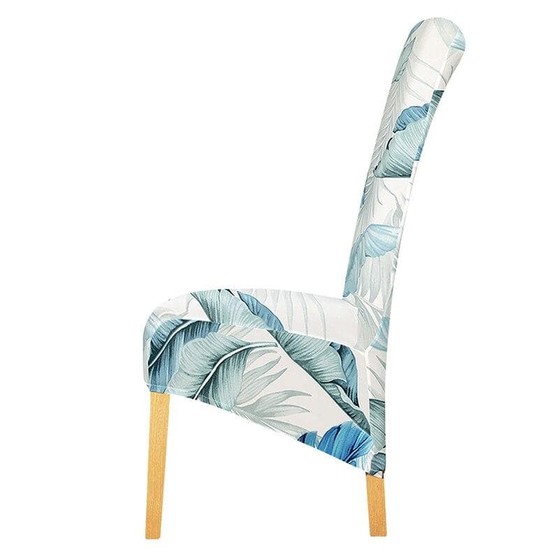 Nagy Fehér Székhuzat Kék Tollakkal