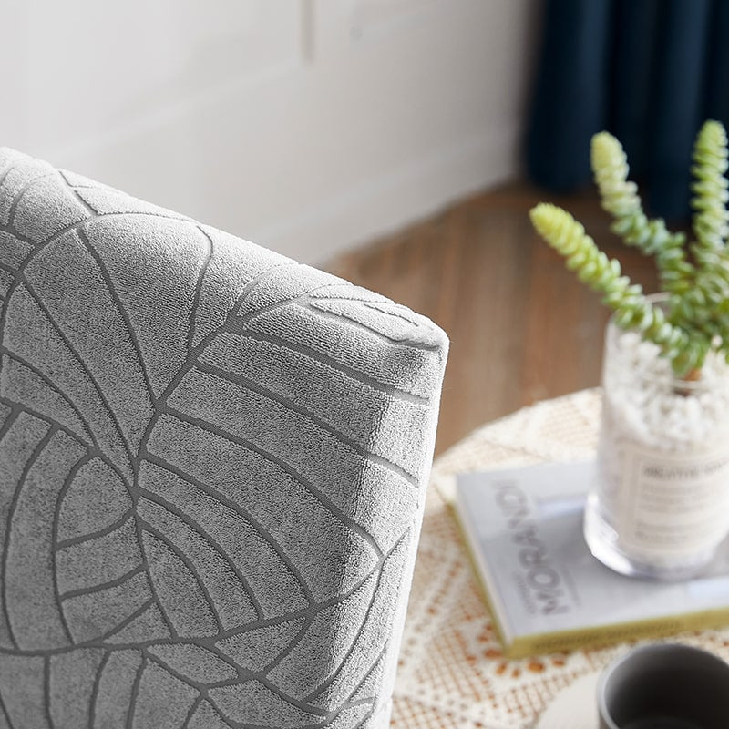 Vízálló Székhuzat Leaf Világosszürke