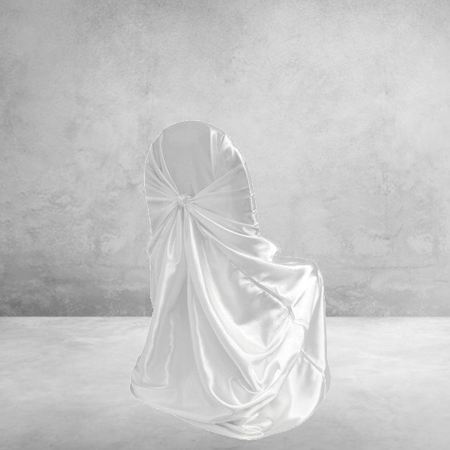 Fehér Szatén Esküvői Székhuzat