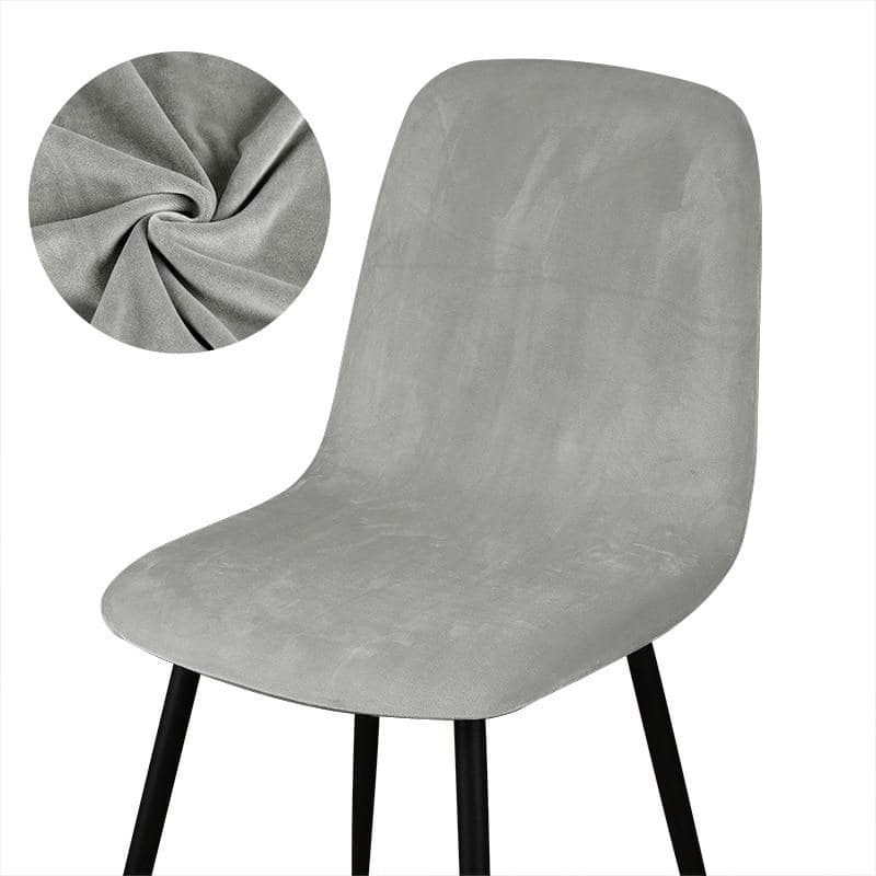 Skandináv Székhuzat Metal Grey Velvet